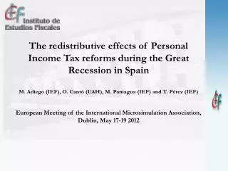 The redistributive effects of Personal Income Tax reforms during the Great Recession in Spain