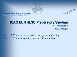 ICAO EUR HLSC Preparatory Seminar