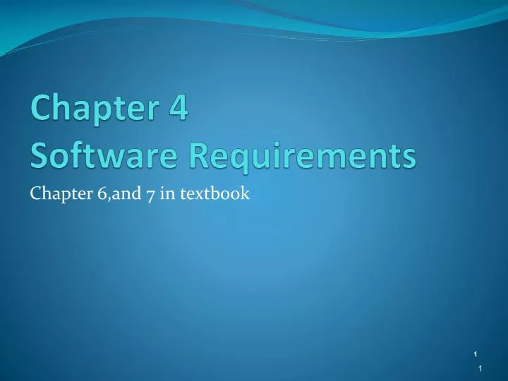 chapter 4 software requirements