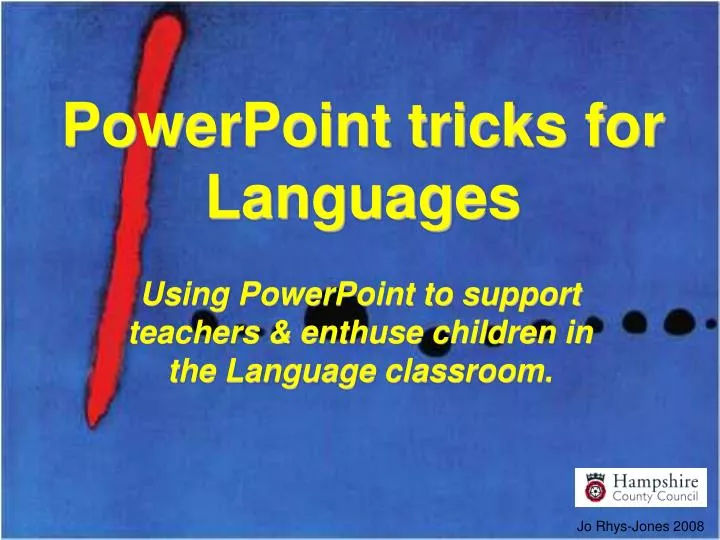 powerpoint tricks for languages