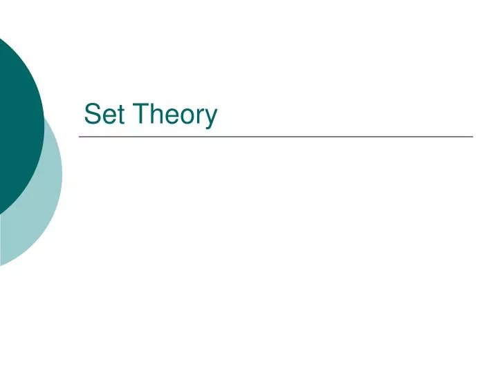 set theory