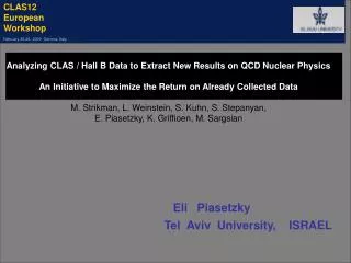 Analyzing CLAS / Hall B Data to Extract New Results on QCD Nuclear Physics