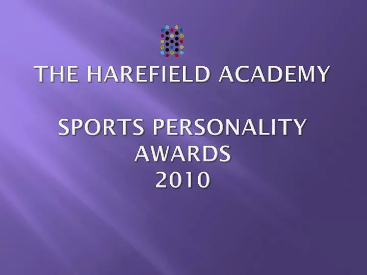 the harefield academy sports personality awards 2010