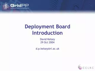 Deployment Board Introduction