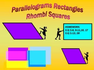 Parallelograms Rectangles Rhombi Squares
