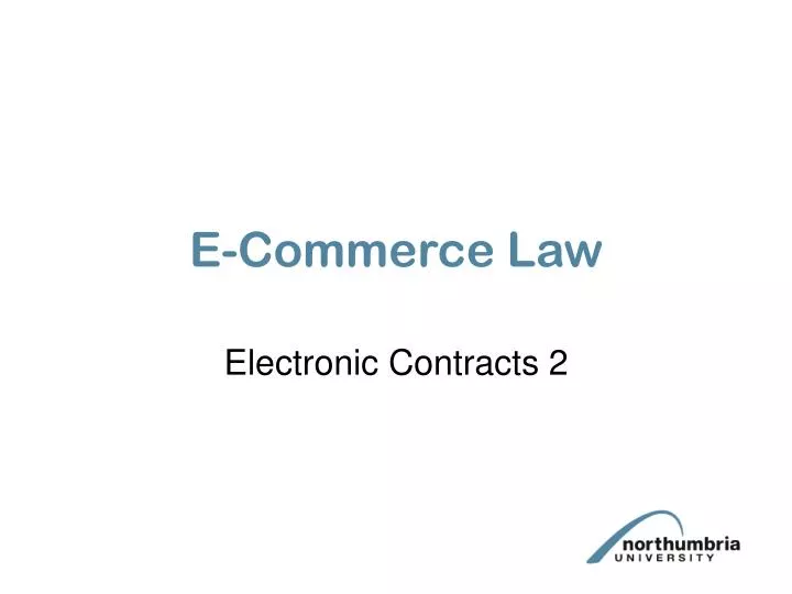 e commerce law