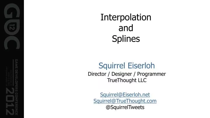 interpolation and splines