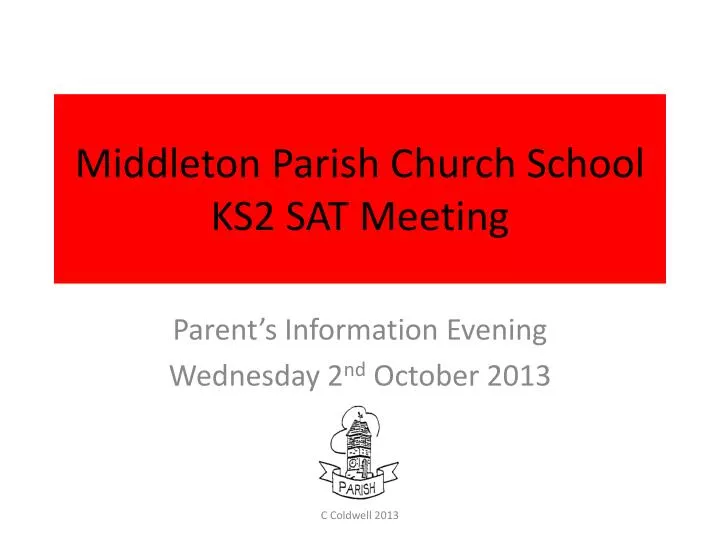 middleton parish church school ks2 sat meeting