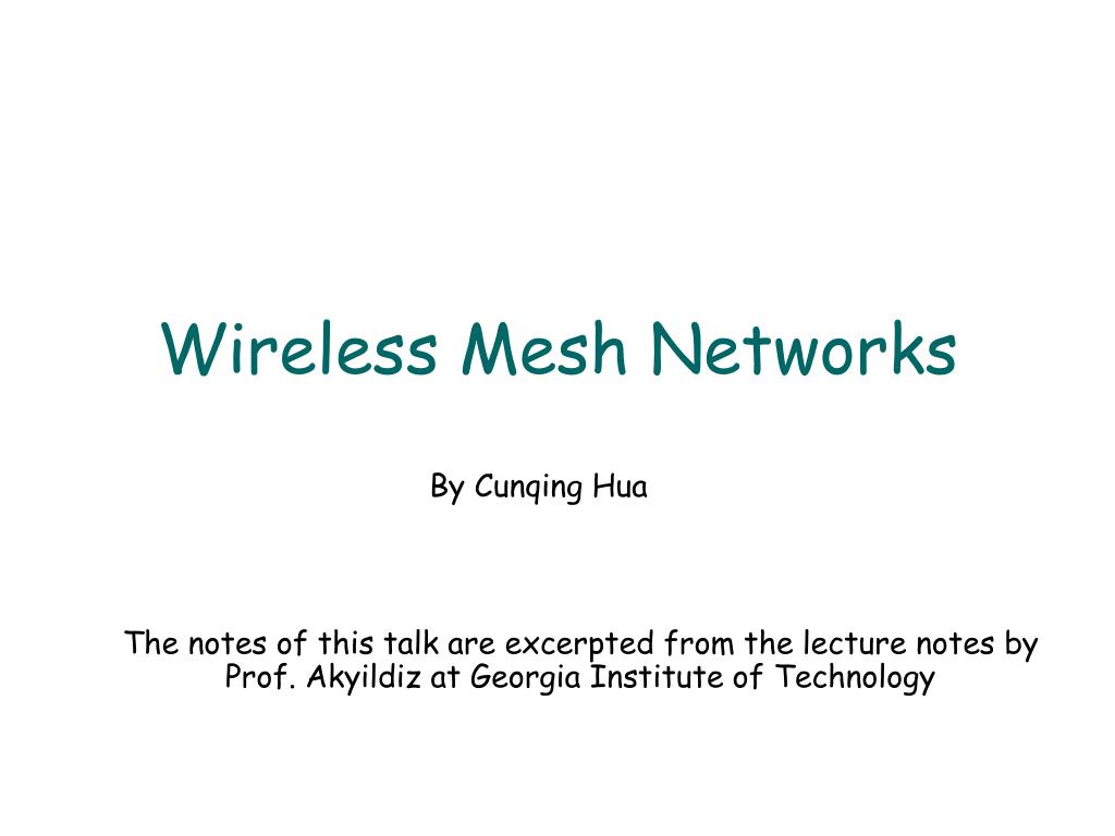 PPT - Wireless Mesh Networks PowerPoint Presentation, free download ...
