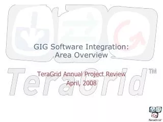 GIG Software Integration: Area Overview