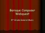 Baroque Composer Webquest - slide 1