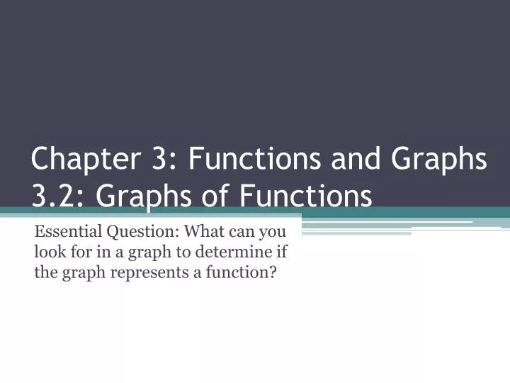 chapter 3 functions and graphs 3 2 graphs of functions