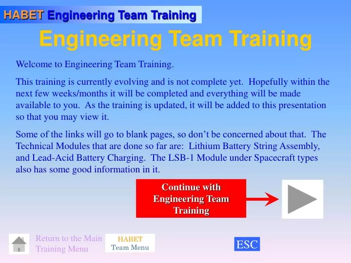 engineering team training