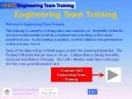 Engineering Team Training - slide 1
