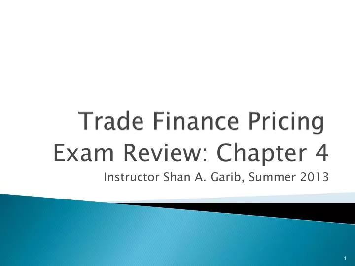 trade finance pricing