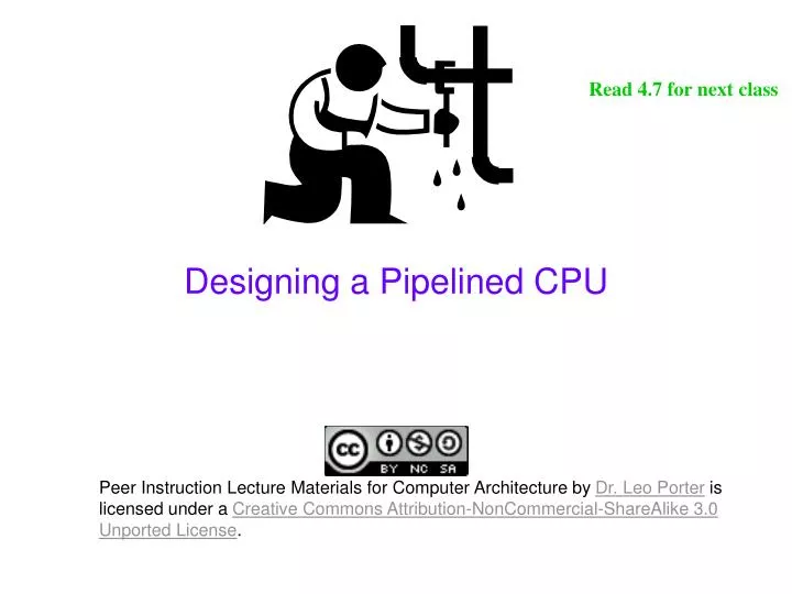 designing a pipelined cpu