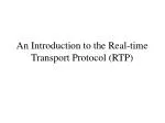 An Introduction to the Real-time Transport Protocol (RTP) - slide 1