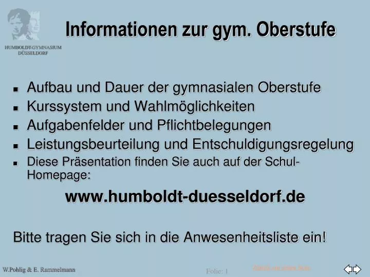 informationen zur gym oberstufe