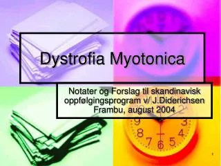 Dystrofia Myotonica