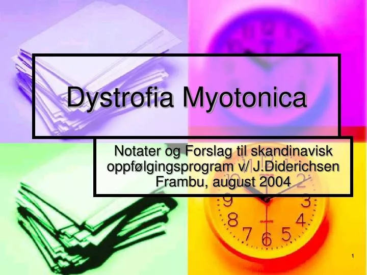 dystrofia myotonica