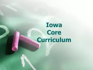 Iowa Core Curriculum