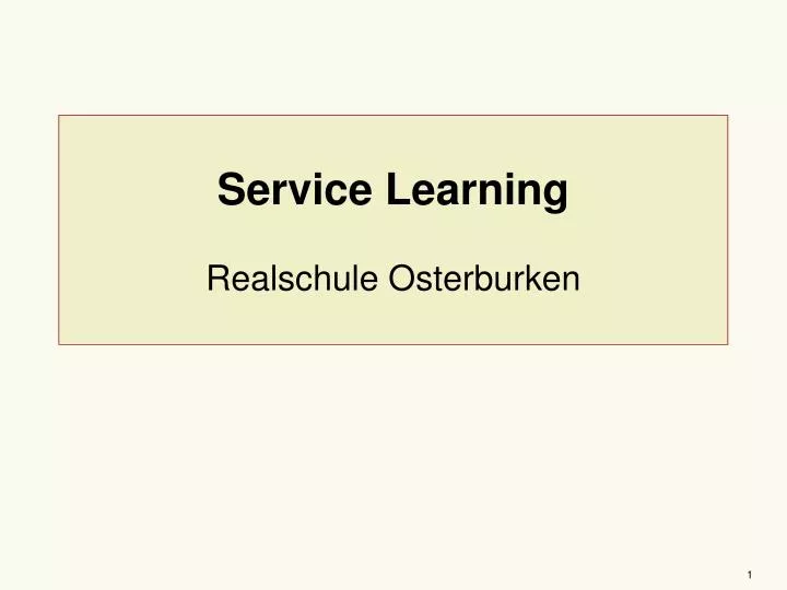 service learning realschule osterburken