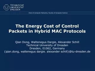 The Energy Cost of Control Packets in Hybrid MAC Protocols