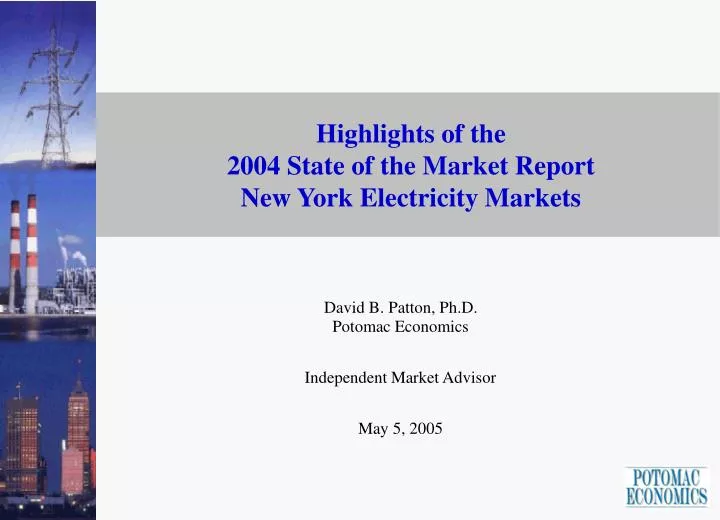 highlights of the 2004 state of the market report new york electricity markets