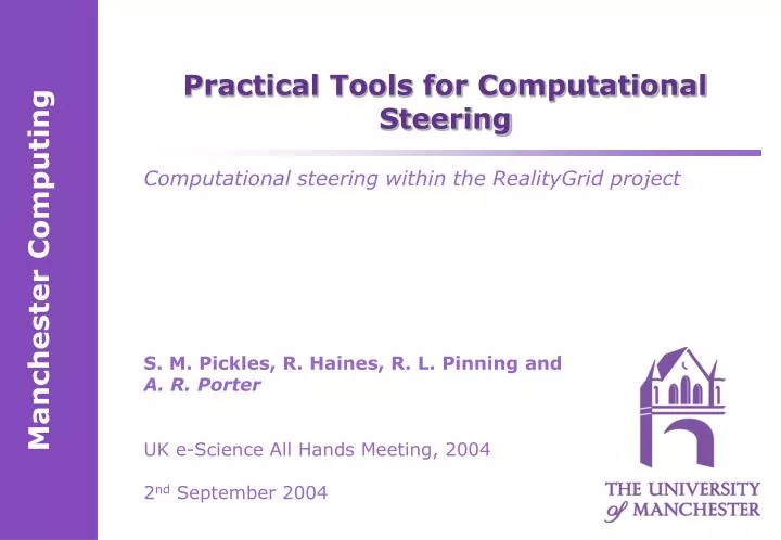 practical tools for computational steering