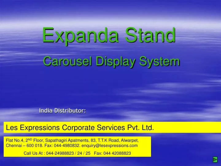 expanda stand carousel display system