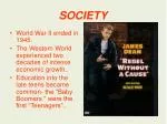 SOCIETY - slide 1