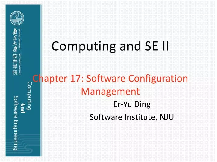 computing and se ii chapter 17 software configuration management