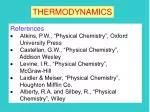 References · Atkins, P.W., “Physical Chemistry”, Oxford University Press