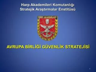 Harp Akademileri Komutanlığı Stratejik Araştırmalar Enstitüsü