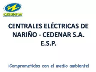 CENTRALES Eléctricas DE NARIÑO - CEDENAR S.A. E.S.P.