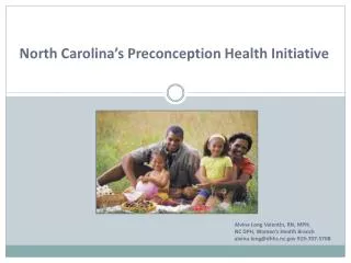 North Carolina’s Preconception Health Initiative