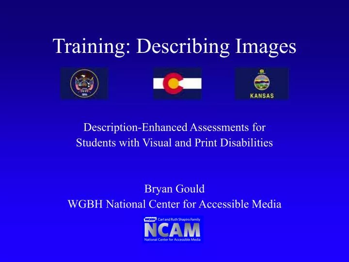 training describing images