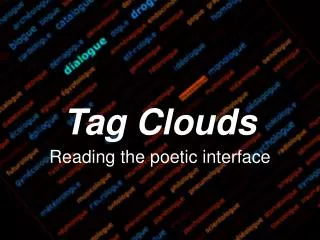 Tag Clouds