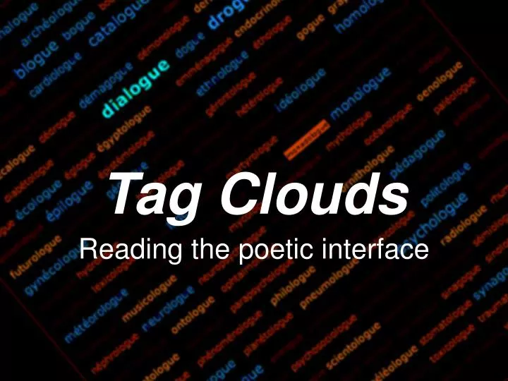 tag clouds