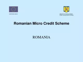 Romanian Micro Credit Scheme