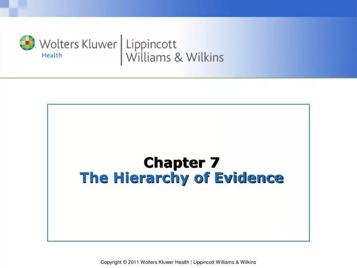 chapter 7 the hierarchy of evidence
