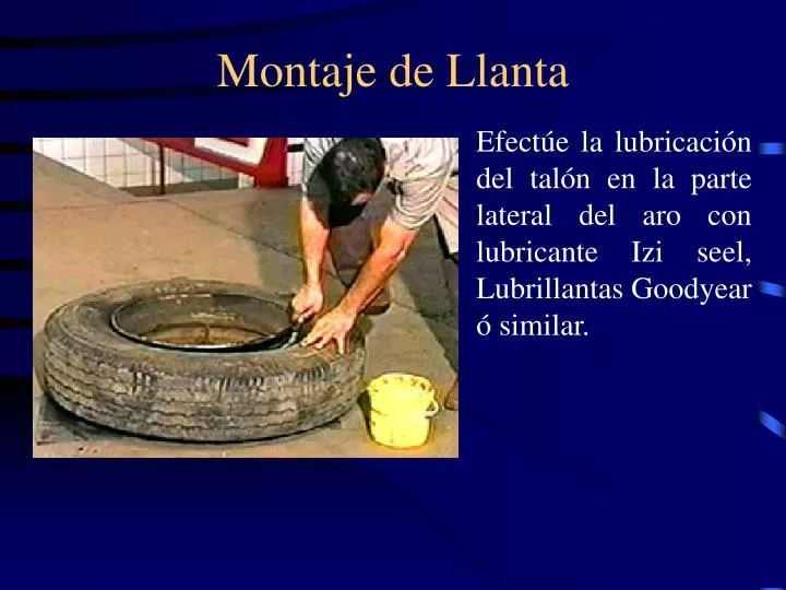 montaje de llanta