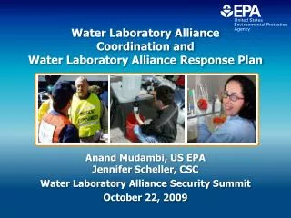 Water Laboratory Alliance Coordination and Water Laboratory Alliance Response Plan