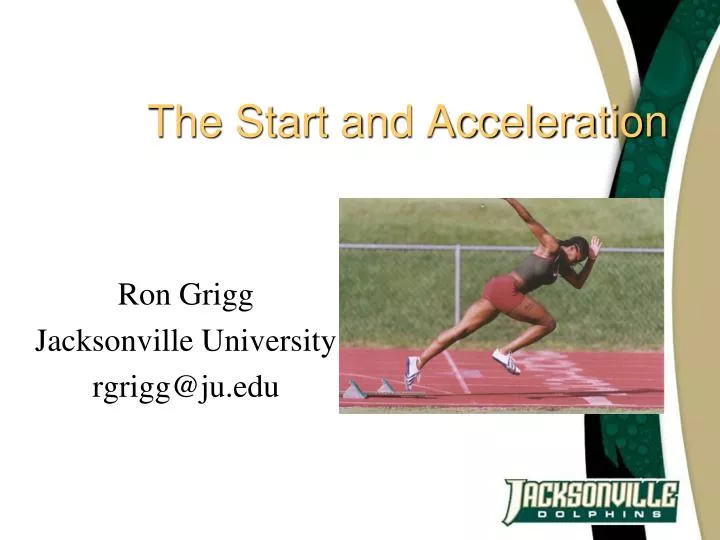 the start and acceleration
