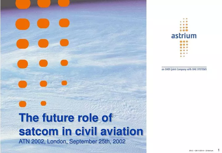 the future role of satcom in civil aviation