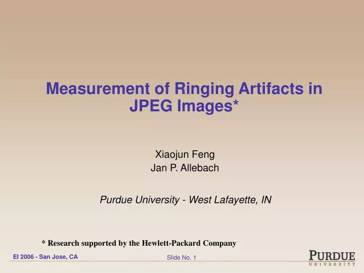 measurement of ringing artifacts in jpeg images