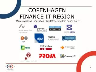 COPENHAGEN FINANCE IT REGION - Mere vækst og innovation i krydsfeltet mellem finans og IT
