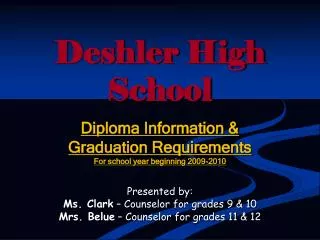 Deshler High School