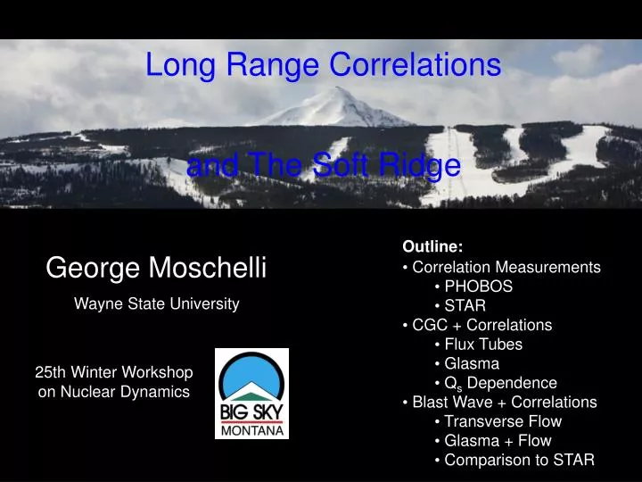 long range correlations and the soft ridge