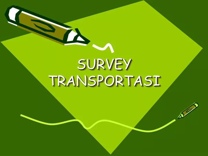 survey transportasi